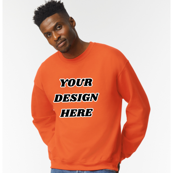 Personalized Sweatshirt - Custom Design | 100% Cotton Blend (FRONT AND BACK PRINT) - Image 4