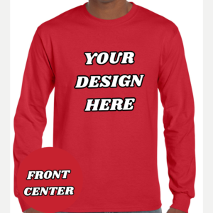 Personalised Long-sleeved Unisex T-Shirt Perfect for custom designs, events, and everyday wear