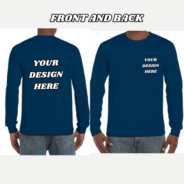 Personalized Sweatshirt - Custom Design | 100% Cotton Blend (FRONT AND BACK PRINT) - Image 7