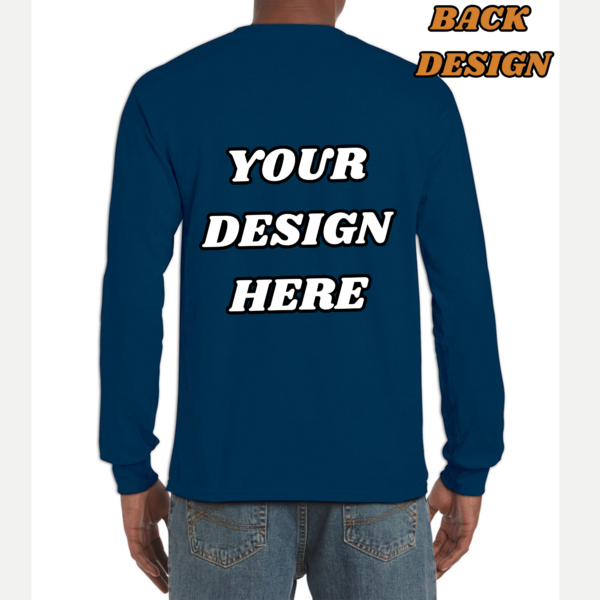 Personalized Sweatshirt - Custom Design | 100% Cotton Blend (FRONT AND BACK PRINT) - Image 6