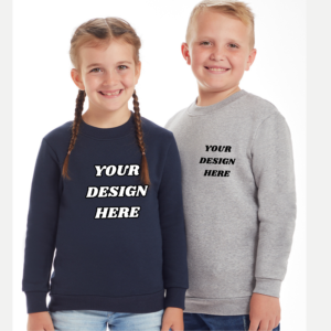 Personalized Kid’s Sweatshirts – Custom Design | 100% Cotton Blend