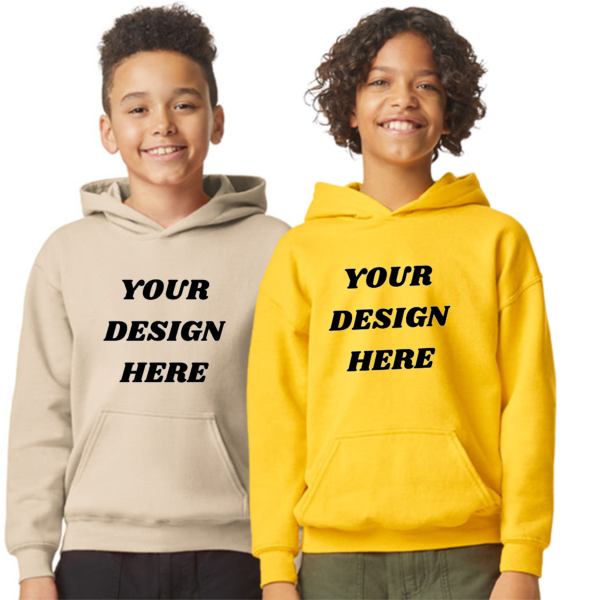 Personalized Kid's Hoodies - Custom Design | 100% Cotton Blend (FRONT AND BACK PRINT) - Image 6