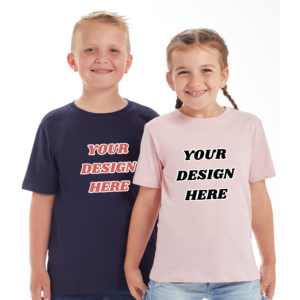 Kids’ Personalized T-Shirt | Custom Design | 100% Cotton ( FRONT AND BACK)