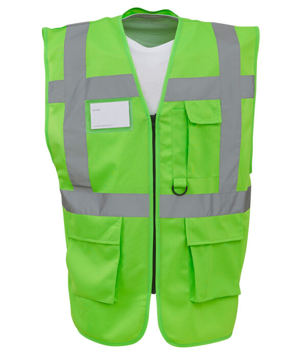 Custom Hi-Vis Jacket With Pockets – Personalized Workwear for Maximum Visibility - Image 3